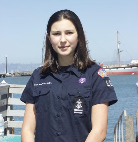 Amelie G NST 3 Sea Scout leadership awardee